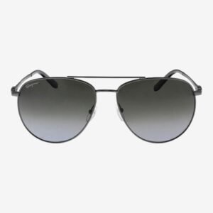 Gafas de Sol Aviador Salvatore Ferragamo para hombre color gunmetal - Vista Frontal - Marca Elite Nicaragua